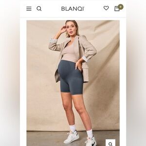 BLANQI EVERYDAY
Maternity Belly Support Girlshort Bike Short in Storm